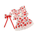 Pet Dog And Cat Print Floral Dress
