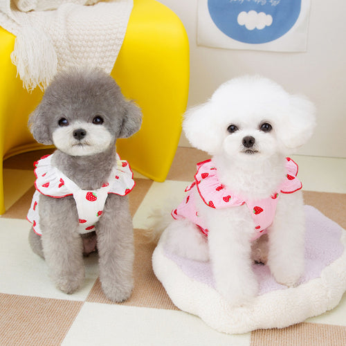 Dog Clothes Floral Princess Dress Spring And Summer