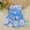 Floral Princess Dress Teddy Pet Cute Dog